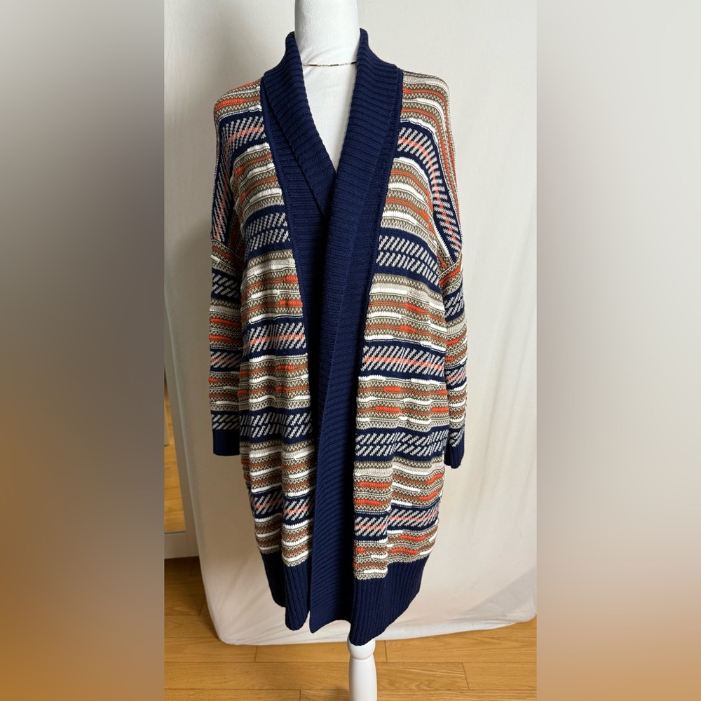 Diane von furstenberg taletha mixed knit cardigan sweater. Size S - Picture 5 of 12